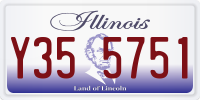 IL license plate Y355751