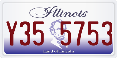 IL license plate Y355753