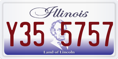 IL license plate Y355757