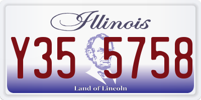 IL license plate Y355758