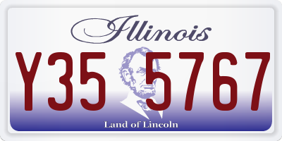 IL license plate Y355767