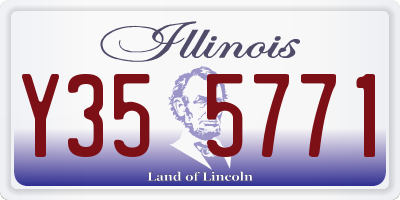 IL license plate Y355771