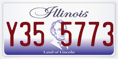 IL license plate Y355773