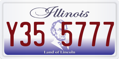 IL license plate Y355777