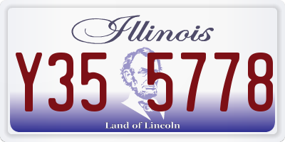 IL license plate Y355778
