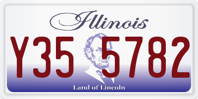 IL license plate Y355782
