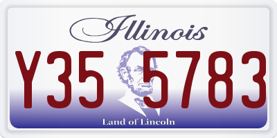 IL license plate Y355783