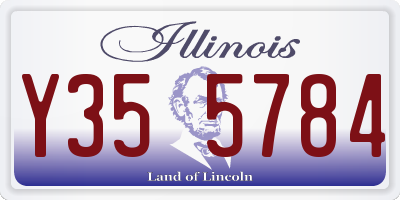 IL license plate Y355784
