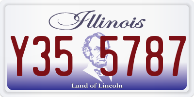IL license plate Y355787