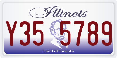 IL license plate Y355789