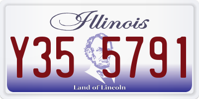 IL license plate Y355791