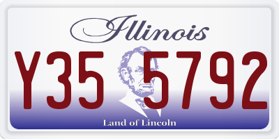 IL license plate Y355792