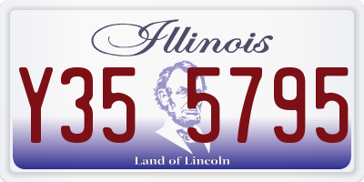 IL license plate Y355795