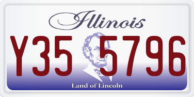 IL license plate Y355796