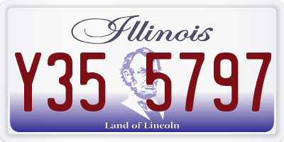 IL license plate Y355797