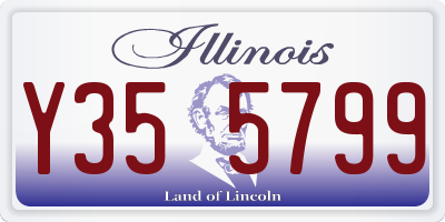 IL license plate Y355799