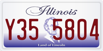 IL license plate Y355804