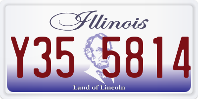 IL license plate Y355814