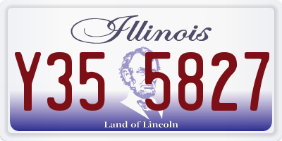 IL license plate Y355827
