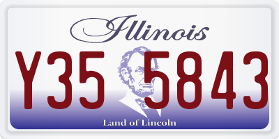 IL license plate Y355843