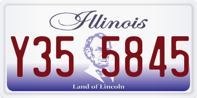 IL license plate Y355845
