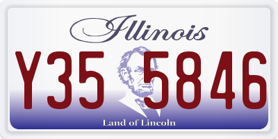 IL license plate Y355846