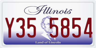 IL license plate Y355854
