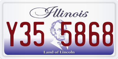 IL license plate Y355868