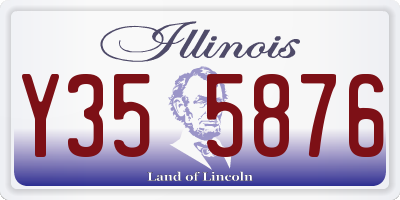 IL license plate Y355876