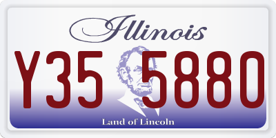 IL license plate Y355880
