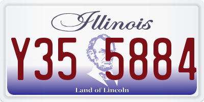 IL license plate Y355884