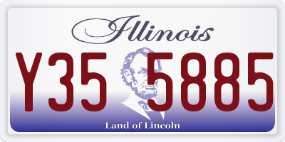 IL license plate Y355885