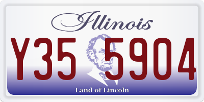 IL license plate Y355904