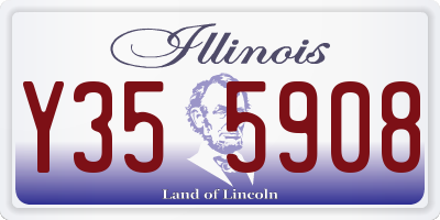 IL license plate Y355908