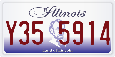 IL license plate Y355914