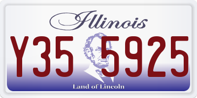 IL license plate Y355925