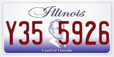 IL license plate Y355926
