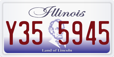 IL license plate Y355945
