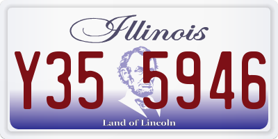 IL license plate Y355946