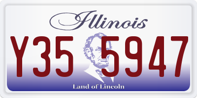 IL license plate Y355947