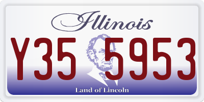 IL license plate Y355953