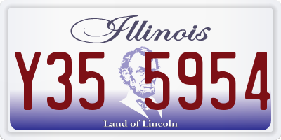 IL license plate Y355954
