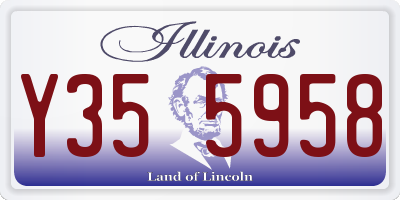 IL license plate Y355958