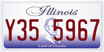 IL license plate Y355967