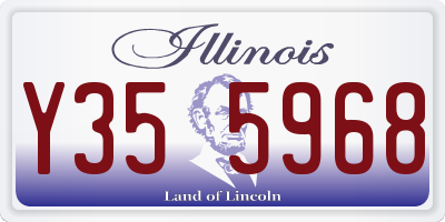 IL license plate Y355968
