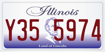 IL license plate Y355974