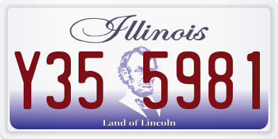 IL license plate Y355981