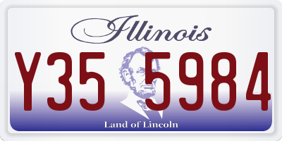 IL license plate Y355984