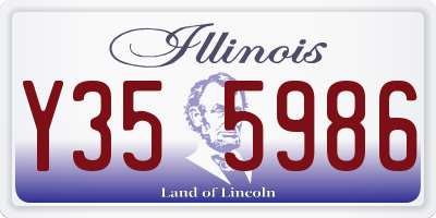 IL license plate Y355986