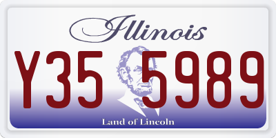 IL license plate Y355989